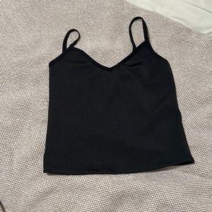 Black tank top